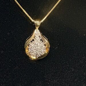 Technibond Vintage Teardrop Necklace